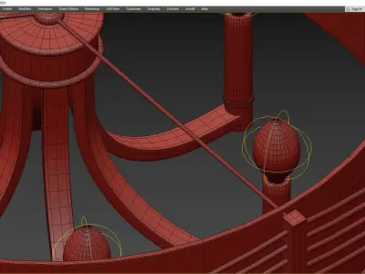 ZARA CHANDELIER Low-poly 3D model