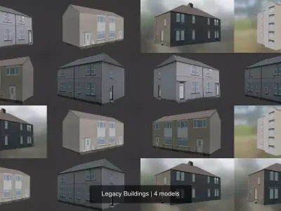 Legacy Buildings 3D Model Pack