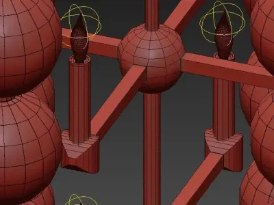 Octofoil Chandelier 3D model