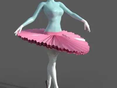 Ballet dancer 3d model 3D model
