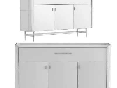 Bar Cabinet Milano 3D model