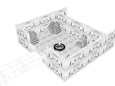  Sci-fi Space Scene Construction--C4D Modeling OCtane Rendering 3D model