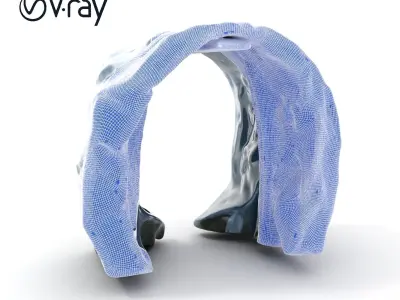 Waterfall Rock Archway D Model Pack Low-poly 3D model