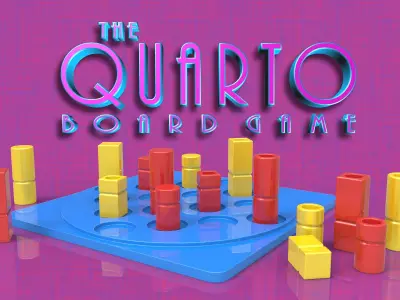 Quarto Board Game 3D print model