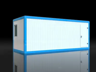 Modular sanitary module 15m2  3D model