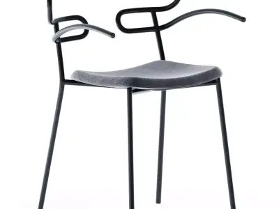 Genoa With Armrest Chair by Traba 3D model
