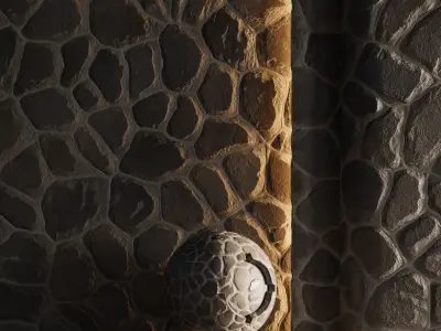 H73 Slate Stone - PBR - 4K - Seamless Low-poly 3D model