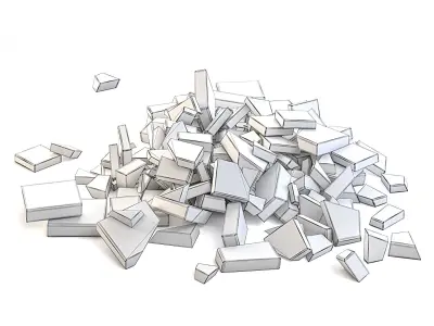 Stone Blocks Rubble 3D model purchase