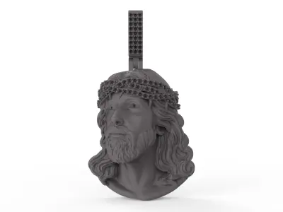 JESUS PIECE PENDANT 3D PRINT MODEL 3D print model
