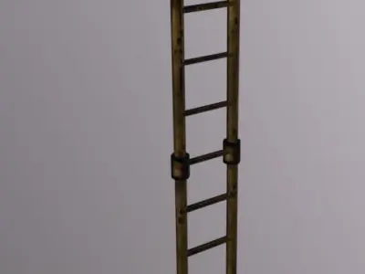 Ladder Pack Low-poly 3D model