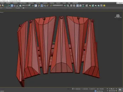 MARCELLA WALL Low-poly 3D model