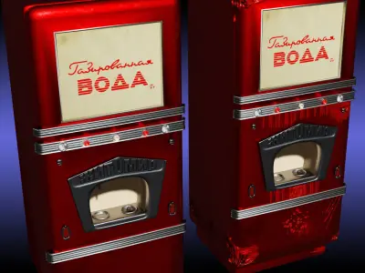 Soviet USSR Water Machine Low-poly 3D model
