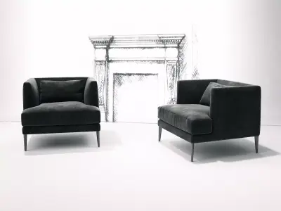 Paraiso Armchair 3D model