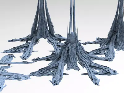 The Capital of Atlas 4 tower designs 3D model