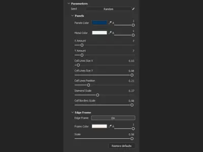 Solar Panels Substance PBR material and textures Texture