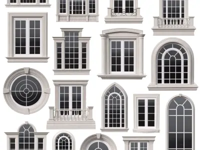 Classic Windows Collection 3D model