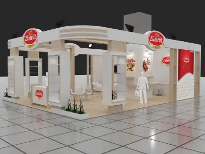 Exhibition Stand - ST0025 3D model