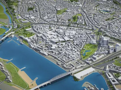 Nijmegen Low-poly 3D model