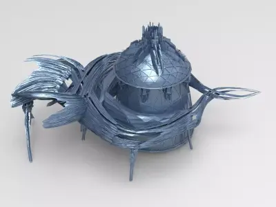 Sci fi Leisure Dome facility 2  3D model