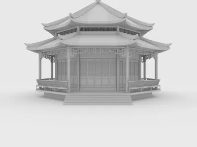 Chinese Temple 3D model