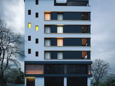 Two-sided apartment project 3D model