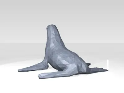 Seal Low Poligonal 3D model