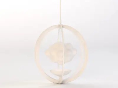 Magritte Illuminated Pendant 3D model