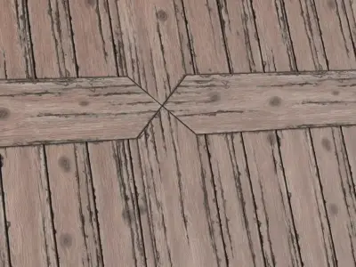 Weathered Old Barn Wood Planks PBR Seamless Texture