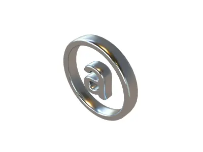 Arweave Coin v1 004 Low-poly 3D model