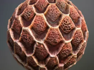 Material Skin Alien 9 Seamless PBR Texture Texture