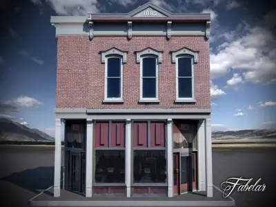 Building 05 Low-poly 3D model