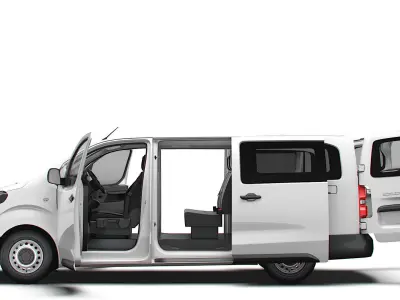 Fiat Scudo CombiVan L3 HQ Interior 2025 3D model