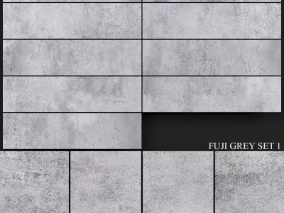 Yurtbay Seramik Fuji Grey Set 1 3D model