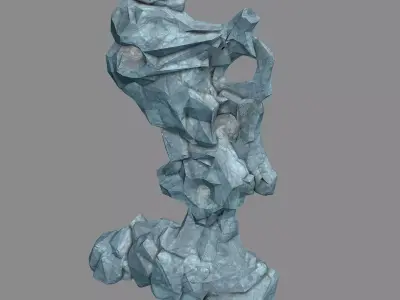Capital - Garden - Rockery 01 3D model