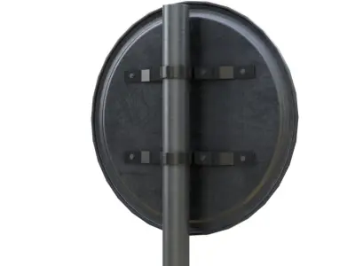 No Entry streetsignBoard Low-poly 3D model