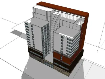 vacation spot-Resort-Fashion Leisure Hotel-0218 3D model