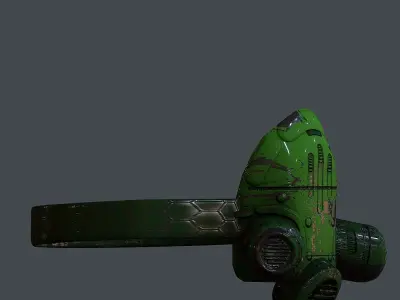 Gas mask helmet 3d model scifi Low-poly Low-poly 3D Low-poly 3D model