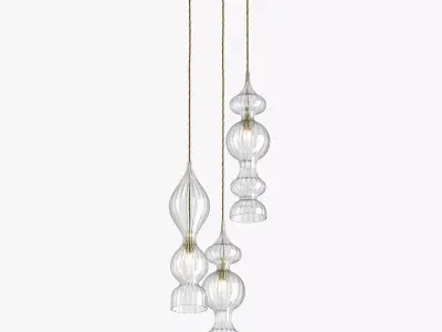 Rothschild Bickers Spindle Pendant clusters 3D model