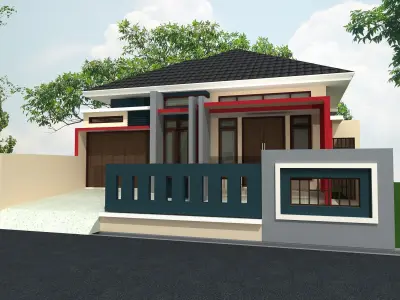 minimalist house 3D model get