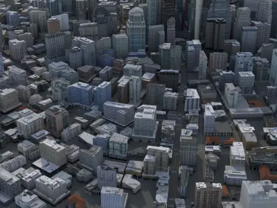 City 70 Low-poly 3D model