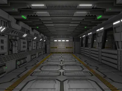 Sci Fi Interior  3D model