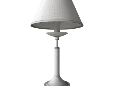 Hotel interior table lamp 01010-1 black - bronze - chrome 3D model