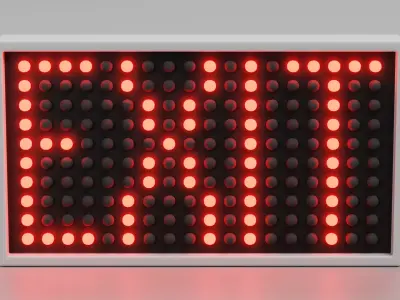 Exit Sign - Emergency Display Light Low-poly 3D model