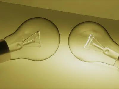 Light bulb 3D model 10