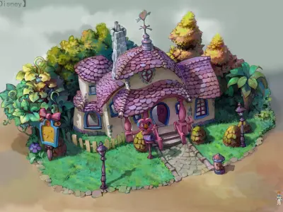 main city - Minnie Cabin 03 3D model