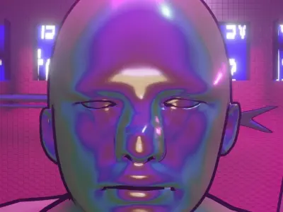 mostexe holographic man 3D model