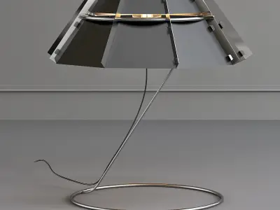 CHAPEAU table lamp with metal base 3D model
