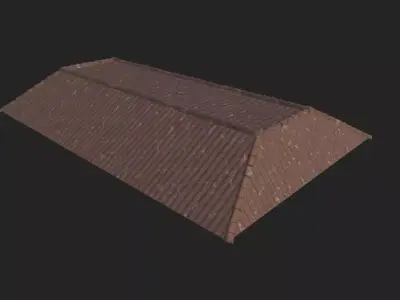 Roof house Low-poly 3D model