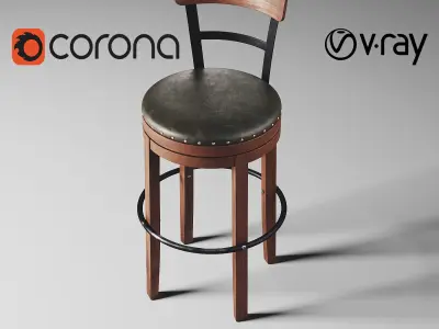 Pinnadel Bar Stool and Table 3D Model Pack