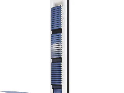 Skyscraper 3D Model tall building 3D model